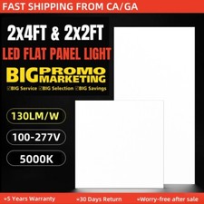 LED Flat Panel Light 2X4, 2X2 AC100-277V Dimmable, ETL Listed,5 Years Warranty