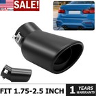 2.5'' inlet Car exhaust tip  Black Coated Stainless Steel Muffler Pipe Bolt on