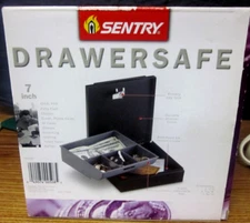Sentry 7" Drawer Safe - 1 Removable Money Tray - 2 Keys. Lock Box. NIOB. N