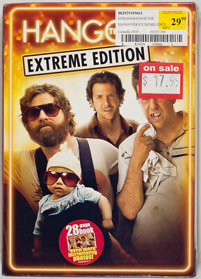 The Hangover Extreme Edition   [DVD] [Sealed] [2010]   2-Disc Set with Book