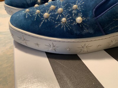Sandales Baskets Aquazzura Bleu Océan Avec Perles - Taille US 6 - Neuf Avec étiquettes