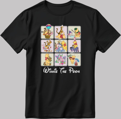 T-Shirt Winnie The Pooh Disney Moods kurzärmelig mit B Männer/Frauen J023