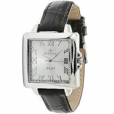 ストラップ L Invicta Angel Silver Dial Brown Leather Ladies Watch 15221 for