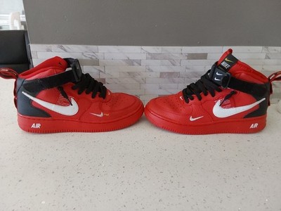 Nike Air Force 1 Mid 2021 Triple Black, Toddler Size 5.5