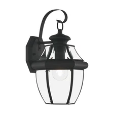 Livex Lighting 2151 Black Monterey 1-Light Outdoor Wall Sconce