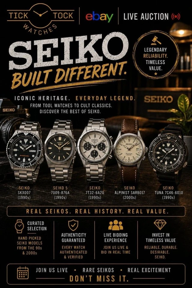 Wednesday Watches - 99p Auction Starts & Buy It Now!