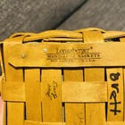Longaberger  7-1/2" Square Handle Basket with Liner and Protector 2003 Signed — photo 6