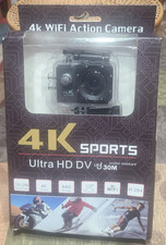 4k sports action camera, with attachments, water resistant to 30m, 16.0mp