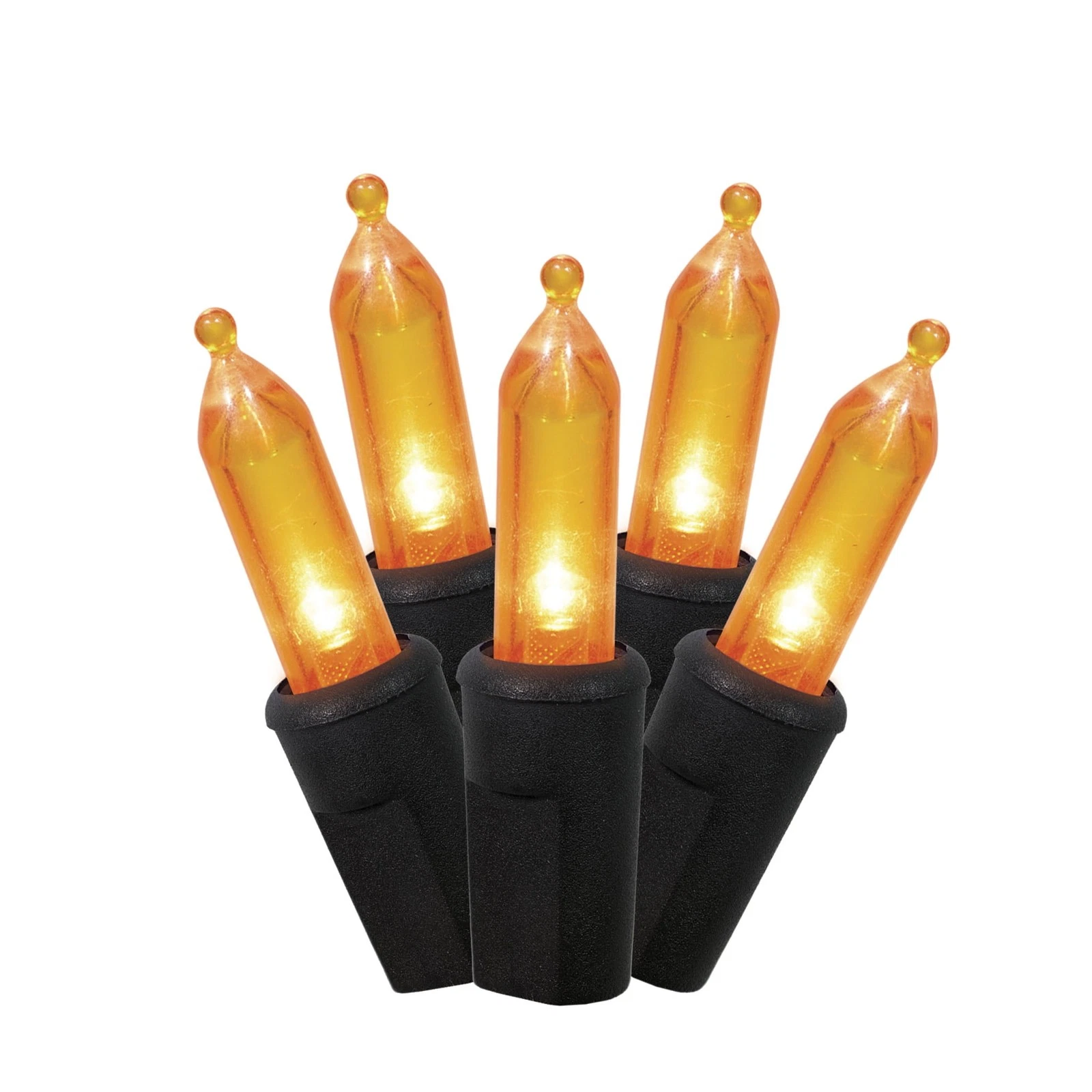 Orange Lights, 50CT, LED Minis, 9.5ft, Halloween Indoor/Outdoor, by