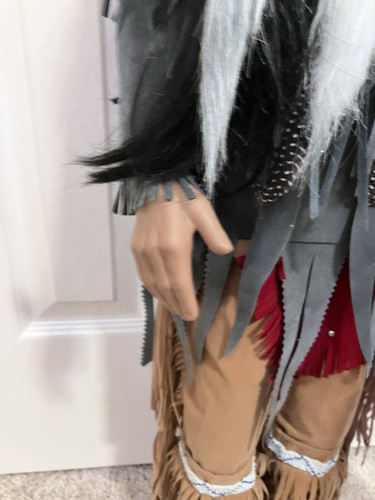 Alto 33"! Bambola ballerina guerriero uomo indiano nativo americano collezione senza tempo - Foto 7 di 15