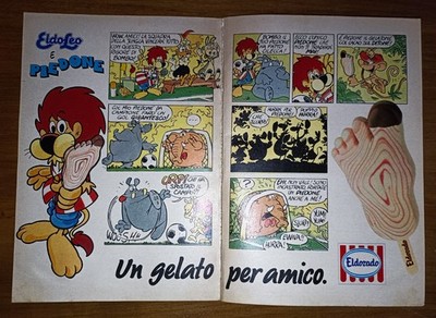 ELDORADO ELDOLEO PIEDONE Un Gelato Per Amico Werbung Advertising Publicitè1990 2