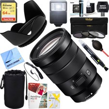 Sony E PZ 18-105mm f/4 G OSS Power Zoom Lens  64GB Ultimate Kit - SELP18105G