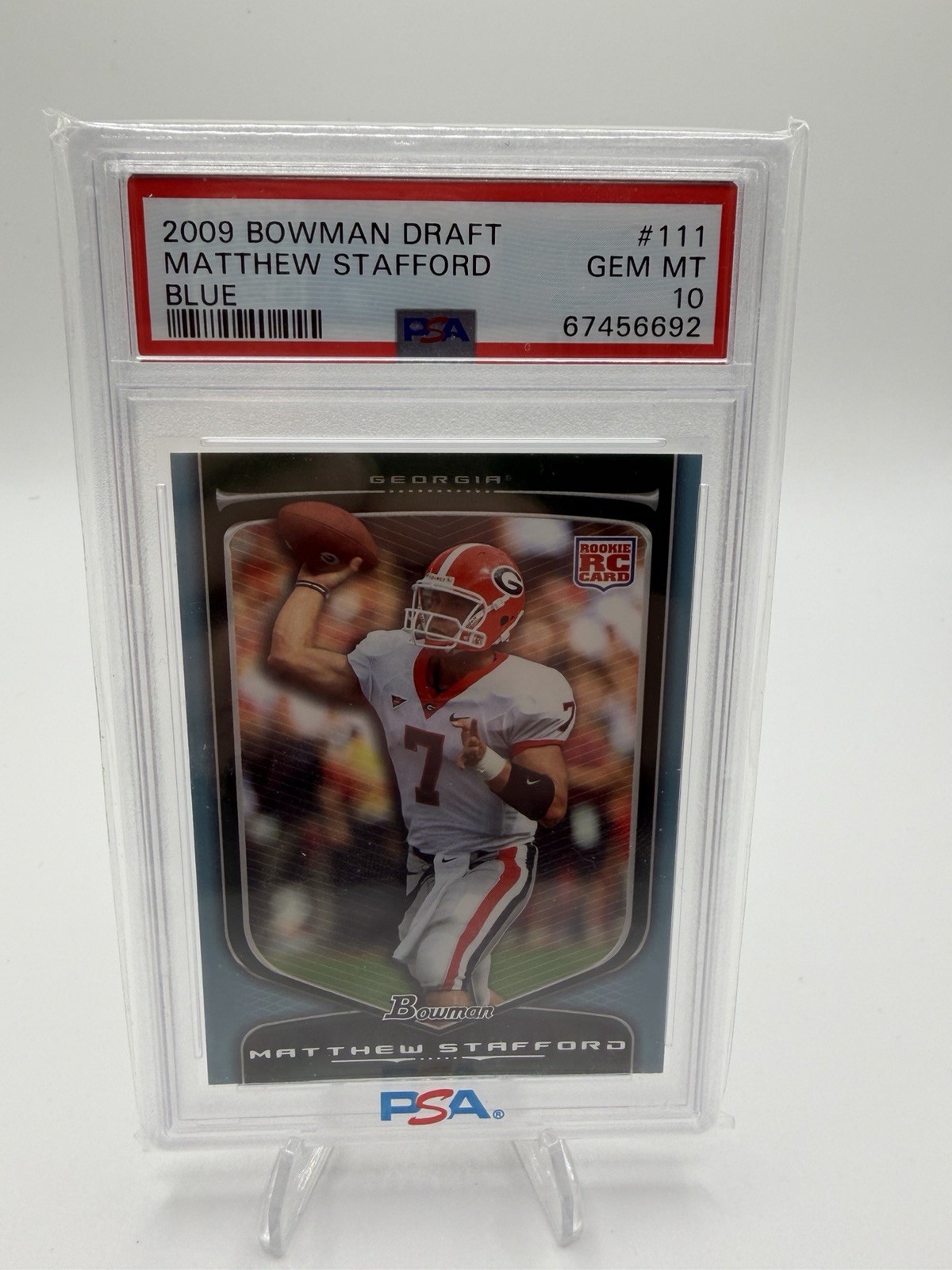 Matthew Stafford Bowman Draft #111 Blue