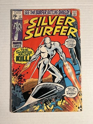 SILVER SURFER #17 MEPHISTO & NICK FURY App. JOHN BUSCEMA - Marvel 1970 -