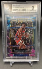 CADE CUNNINGHAM 2021-22 PANINI SELECT COSMIC PRIZM CONCOURSE ROOKIE RC SP BGS 9