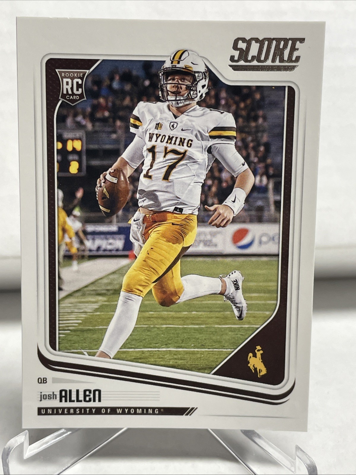 JOSH ALLEN 2018 PANINI SCORE ROOKIES ROOKIE CARD RC #350! WYOMING BILLS MVP