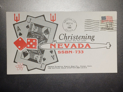US Navy: USS Nevada (SSBN-733), Christening (1985), #10