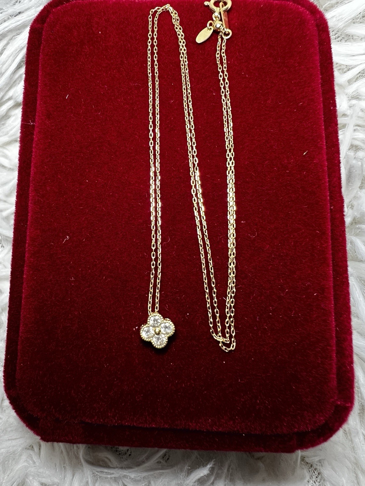Custom 18k Yellow Gold Diamond Necklace Adjustable Up to 20 Inches