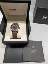 Image of Victorinox Men's 241805 Alliance Watch Brown Leather 40mm New Old Stock