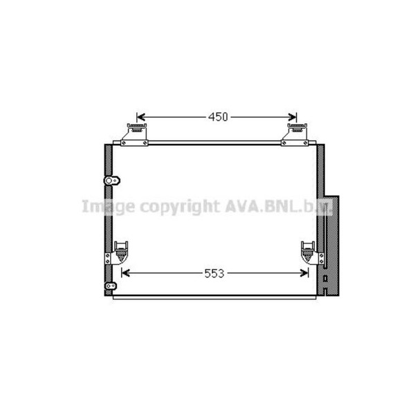 AVA Quality Cooling Kondensator Klimaanlage Mit Trockner FüR Toyota Hilux VII-image