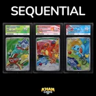 ACE 10 Bulbasaur Charmander Squirtle - 037 038 039 - First Partner - SEQUENTIAL