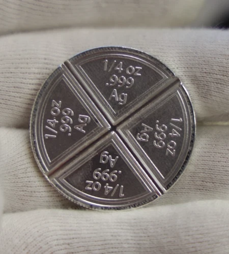 Pop Bullion 4x1/4 oz 1 oz Total .999 Silver Bar.