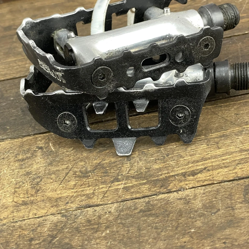 Bicicleta de montaña vintage Shimano Deore XT pedales plataforma aleación Japón 295 g Foto 2 de 4