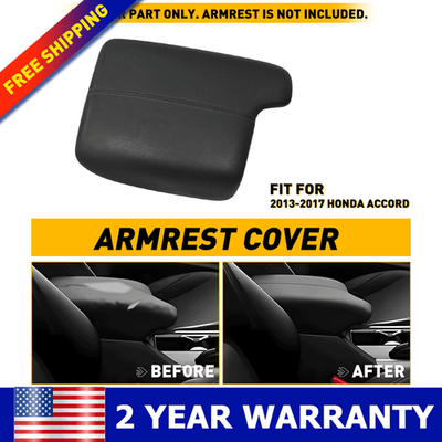 #ad Center Console Armrest Lid Cover for Accord 2013 2014 2015 2016 2017 Black Parts $15.99
