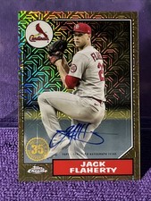 2022 Series 1 1987 Topps Chrome Silver Pack Mojo 26/99 Jack Flaherty Auto
