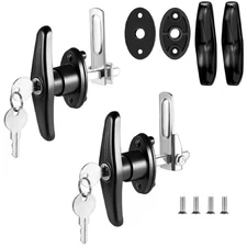 Truck Cap Latch T Handle Lock for Leer are Matching Set Universal Truck Toppe...