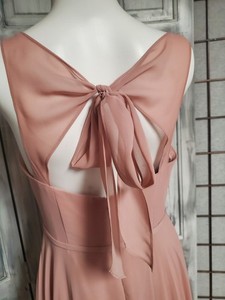 Azazie Dusty Rose Mother Of The Bride Bridesmaid Prom Dress Chiffon S SLeeveless