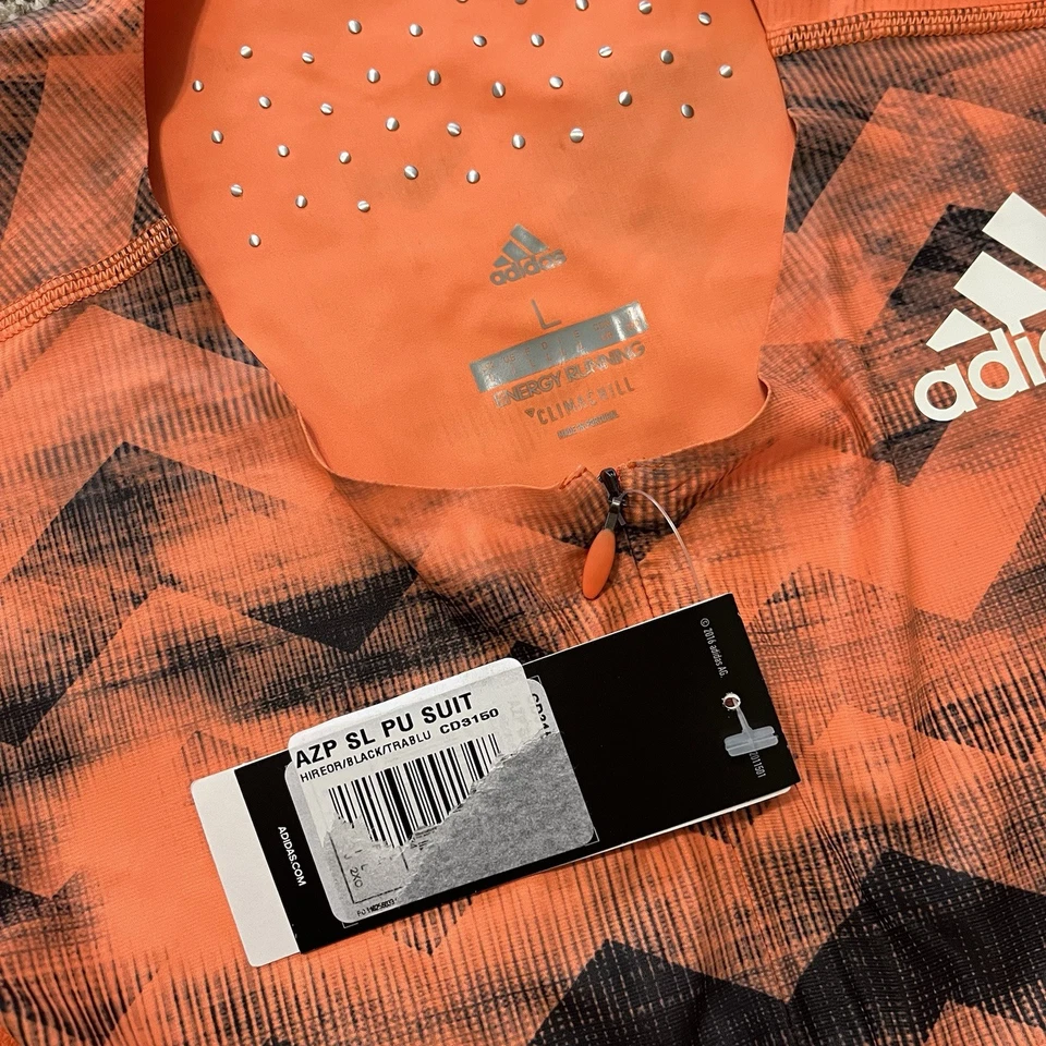 NEW $150 Adidas Adizero Climachill Sleeveless Sprint Speed Running Suit Large - Image 3 of 4
