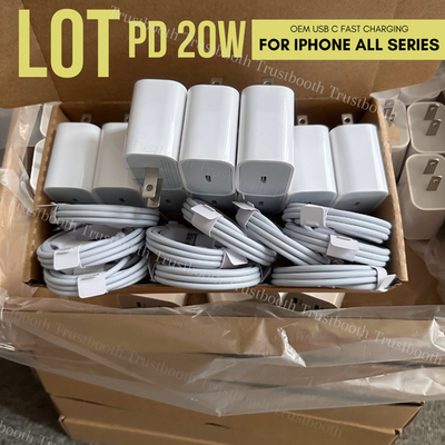 #ad For iPhone 17 16 15 14 13 12 11 Type C 20W Fast Charger USB C Block PD Cable Lot $65.48
