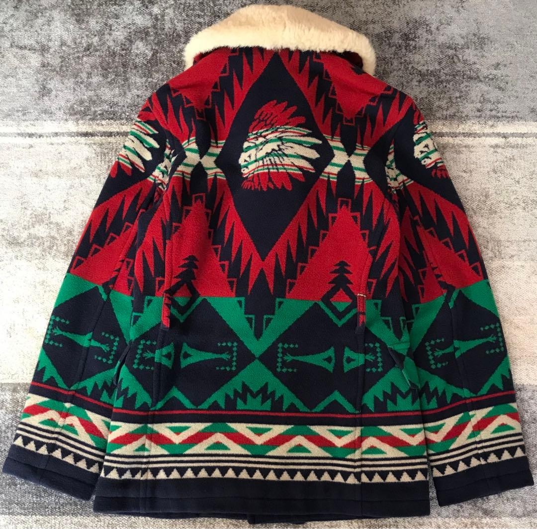 Ralph Lauren Native Pattern Shearling Collar XS W… - image 8