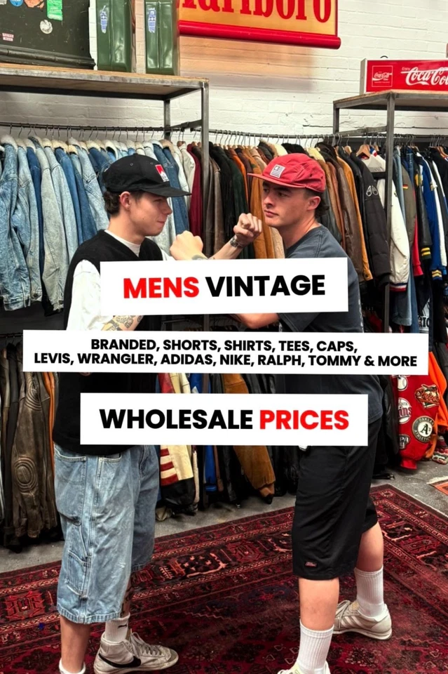 MENS BRANDED VINTAGE 💥 FRESH DELIVERY - WHOLESALE PRICES 💸