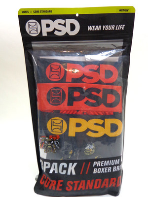 PSD Men's Warface Money Hungry 7'' Core Standard Boxer Brief 3-Pack Size Medium