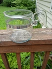 Vintage Pyrex Flameware 6 Cup Glass Coffee Pot Percolator 7756-B Pot &handleONLY