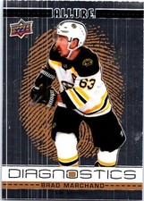 2020-21 Upper Deck Allure #D-10 Brad Marchand Diagnostics