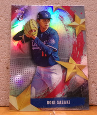 TOPPS BASEBALL CARD CHASE STARS OF THE MLB CHROME ROKI SASAKI DODGERS ROOKIE