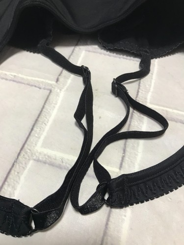 Victoria's Secret Corset Top Size Medium Bustier Black Boning Adjustable Straps - Picture 16 of 18
