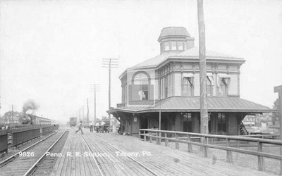 Railroad Train Station Depot Tacony Pennsylvania PA - Reprint