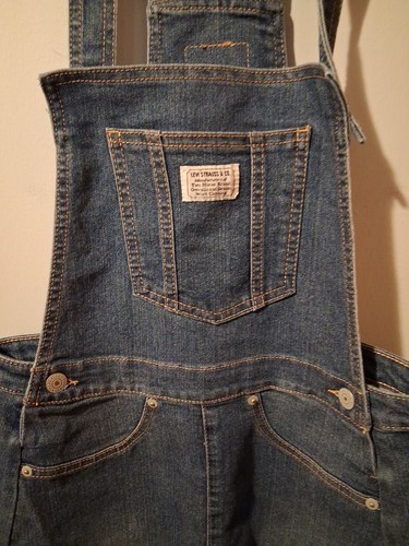 Levi's Denim Overall Skirt Jumper Girls Size Large (14/16) Kids . Nice - Picture 4 of 12