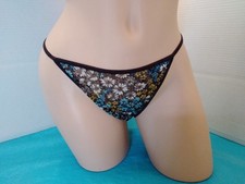 Panties Vintage Rene Rofe Sheer String Bikini Size 6 Retro 70's design