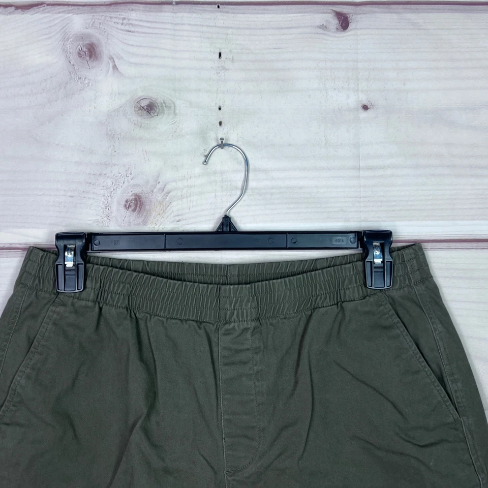 Pantalones Cortos Lands End Para Mujer 14 Verde Pull On 7" Chino Elástico Cintura Bolsillos tiro Medio Foto 2 de 4