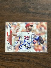 2020 Topps #670 Aaron Barrett Washington Nationals IP Signed Autographed 