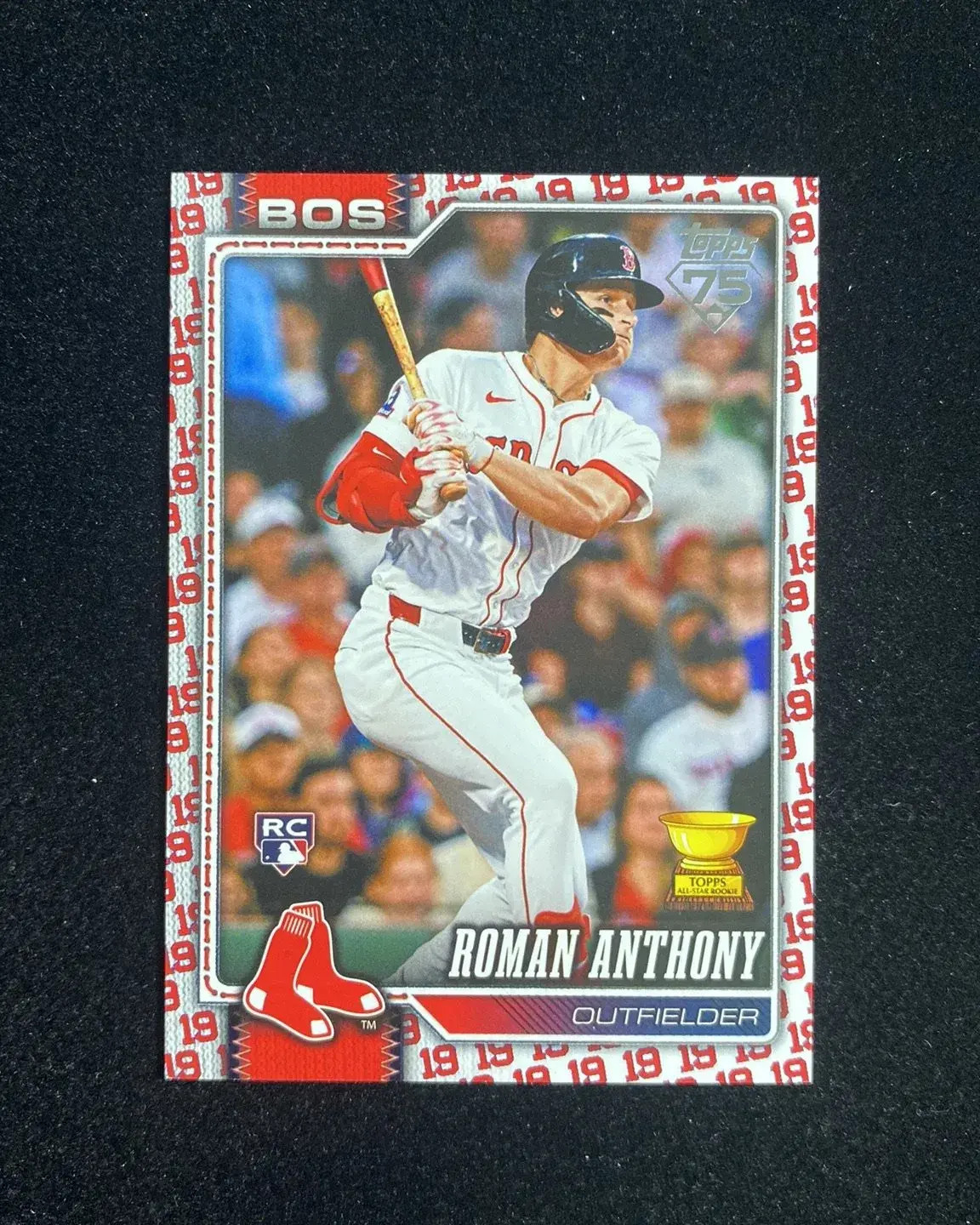 2026 Topps Series 1 #189 Roman Anthony RC Red Sox Player Number Parallels UY30