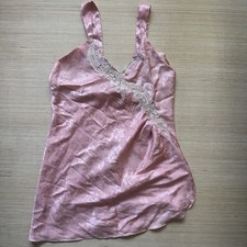 Vintage 90s Victoria  s Secret Gold Label Floral Lace Lingerie Slip Dress Medium