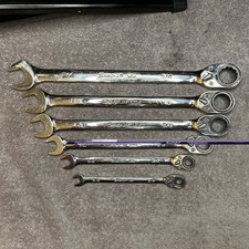 Snap On Sae Flank Drive Plus Reversible Ratcheting Combo Wrench Set 516-34 Snap On Sae Flank Drive Plus Reversible Ratcheting Combo Wrench Set 516-34