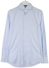 SUITSUPPLY Try on Extra Slim Fit Formal Shirt Men's 40 / 15 3/4 Pinstripe Dress