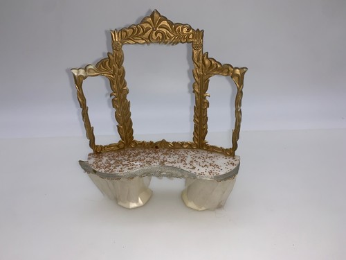 ROYAL DRESSING TABLE Ideal Petite Princess Fantasy Dollhouse 4417-2 bl needs TLC - Picture 8 of 13